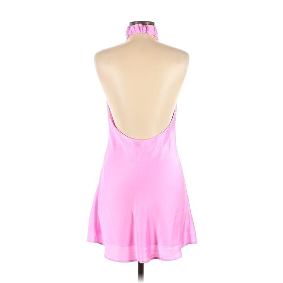 Show Me Your Mumu Jasmine Mini Dress in Pink Luxe Satin S - Picture 5 of 8